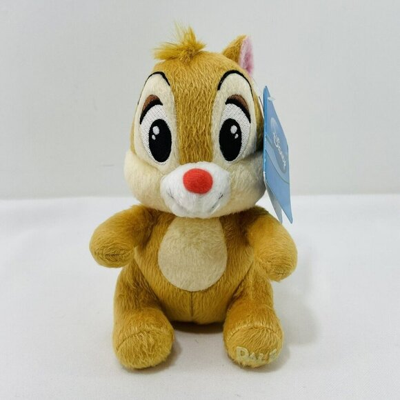 Disney Dale Plush Toy 6.5” Doll Chipmunk Squirrel Gift Tag Self Sitting Cartoon - Picture 1 of 12